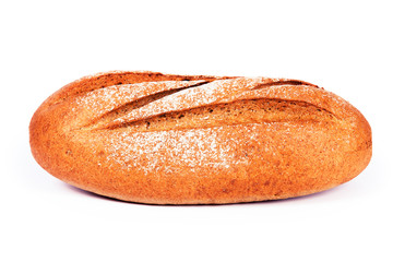 bread on a white background