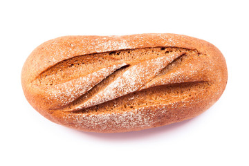 bread on a white background