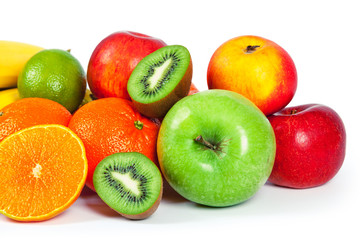 isolated fruit on a white background