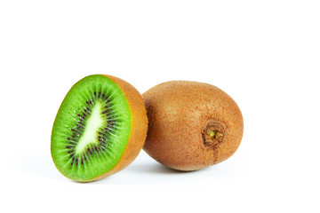 Obraz premium kiwi isolated on white background