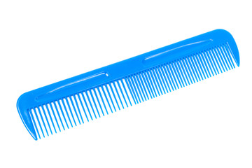blue plastic comb - obrazy, fototapety, plakaty
