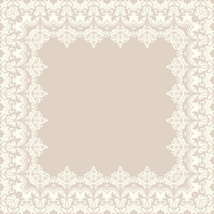 Floral Vector Fine Frame