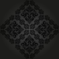 Damask Vector Orient Pattern