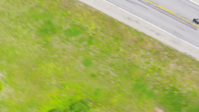 Aerial View Of Motorcycle