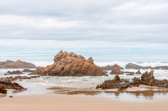 Stormy weather at a beach near Buffelsbaai
