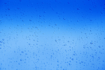 Water drops on abstract background