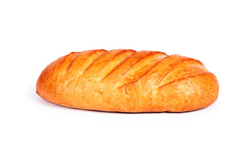 bread on a white background