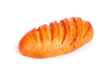 bread on a white background