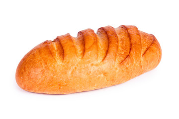 bread on a white background