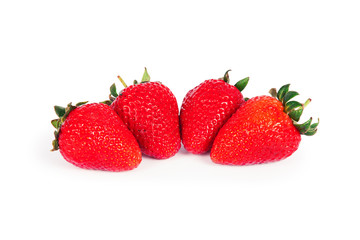 Strawberries isolated on white background