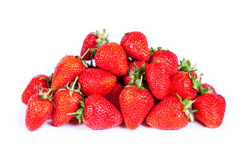 Strawberries isolated on white background