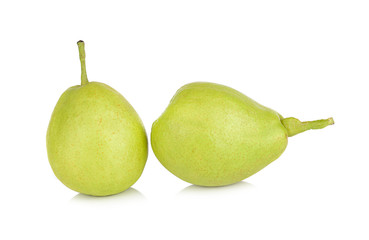 Chinese fragrant pear isolated on white background