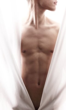 sensual nude male body