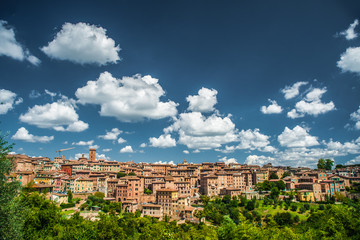 Fototapeta na wymiar Panorama of Siena, Tuscany, Italy