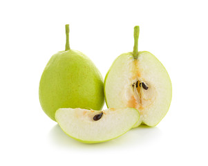 fragrant pear isolated on white background