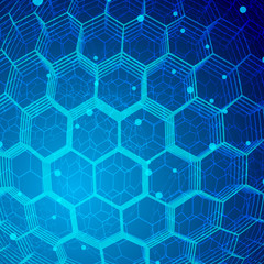 Tech Hexagon Background