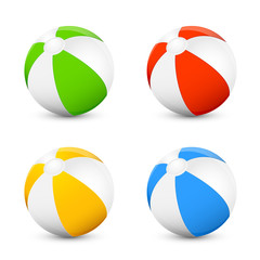 Obraz premium Set of beach balls