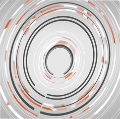 Abstract technology circles background