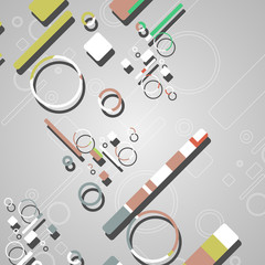 Colorful abstract circles background