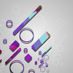 Colorful abstract circles background