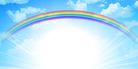 空　虹　背景