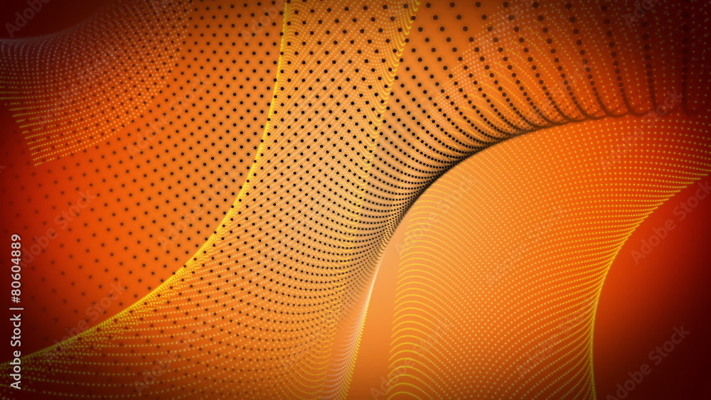 Poster fantastic animation – particle object in motion – loop hd