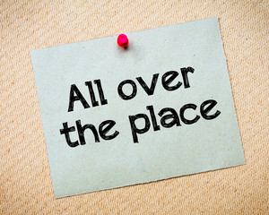 All over the place