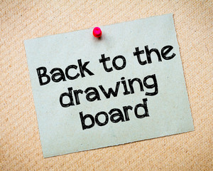 Back to the drawing board