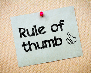 Rule of Thumb - 80606656