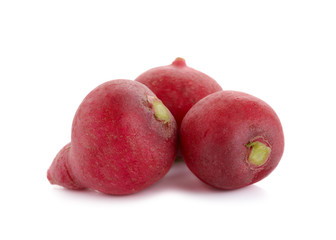 radish isolated on white background