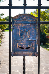 Letter box wrought iron