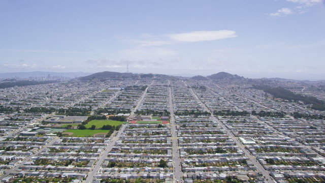 Aerial San Francisco Golden Gate Park City Bay Area