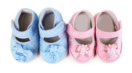 Baby shoes isolated on white