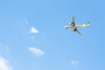 Plane lands