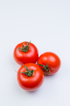 Tomatoes on White Background