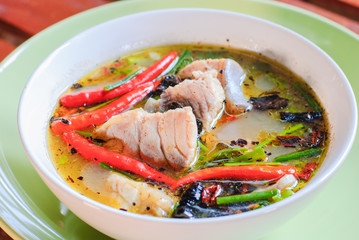 soup with fish