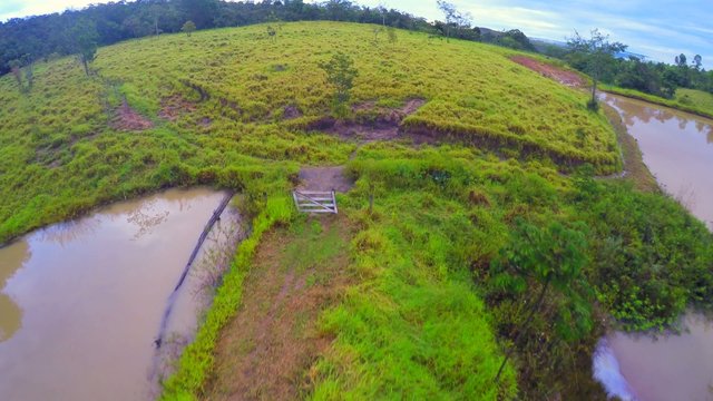 Aerial View of a Typical Farm in Goias, Brazil