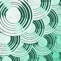 Creative blue circles composition