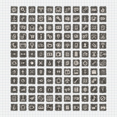 Icons sketches for the site