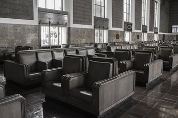 Railway Station Seating Area - Vintage Retro