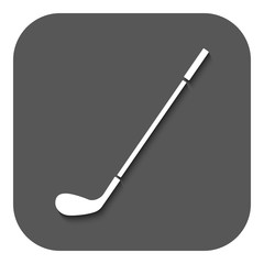 The golf icon. Game symbol. Flat