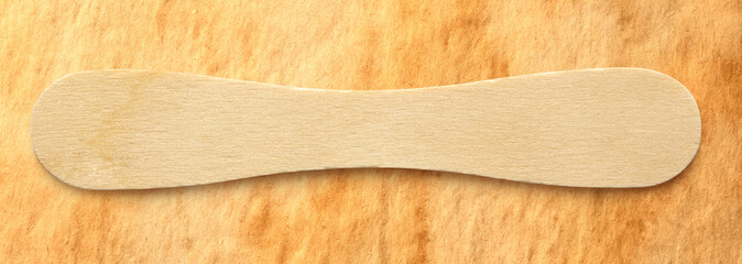 Wooden ice cream stick