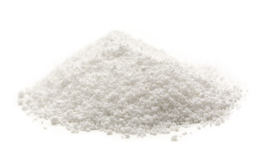 Heap of white crystal salt