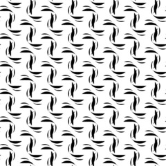 Black and white seamless pattern, abstract background.