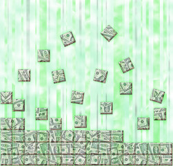 Green cubes money