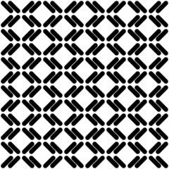 Black and white geometric seamless pattern, abstract background.