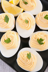 boiled egg and mayonnaise