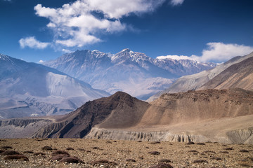 Mountain valley in summer time. Natural landscape
