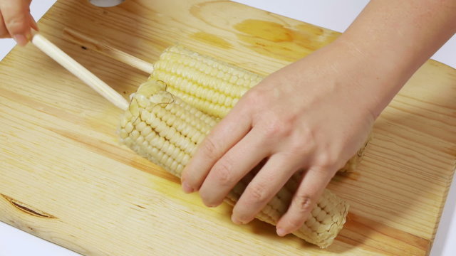 Preparing Mexican Traditional Corn