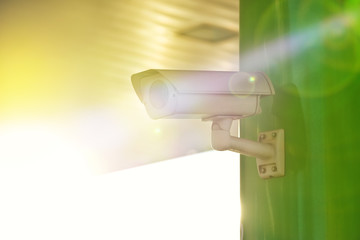 Industrial CCTV Security Camera with Sun Flare